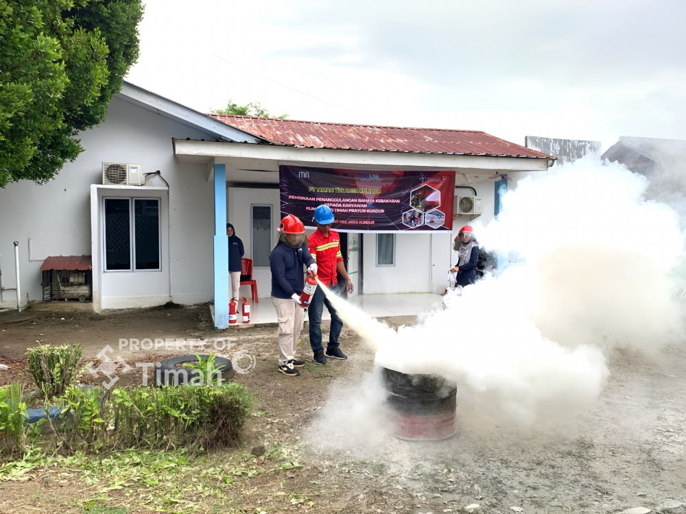 Departement HSE Area Kundur Gelar Pembinaan Pemadam Kebakaran di Klinik Prtama Bakti Timah Perayun 3 682576b1d5070