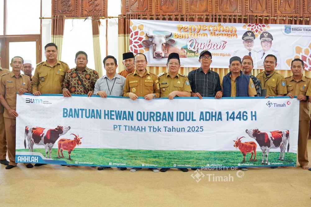 Konsisten Berbagi Hewan Kurban, Bupati Bangka Tengah Apresiasi PT Timah 5 683fc08fa674b