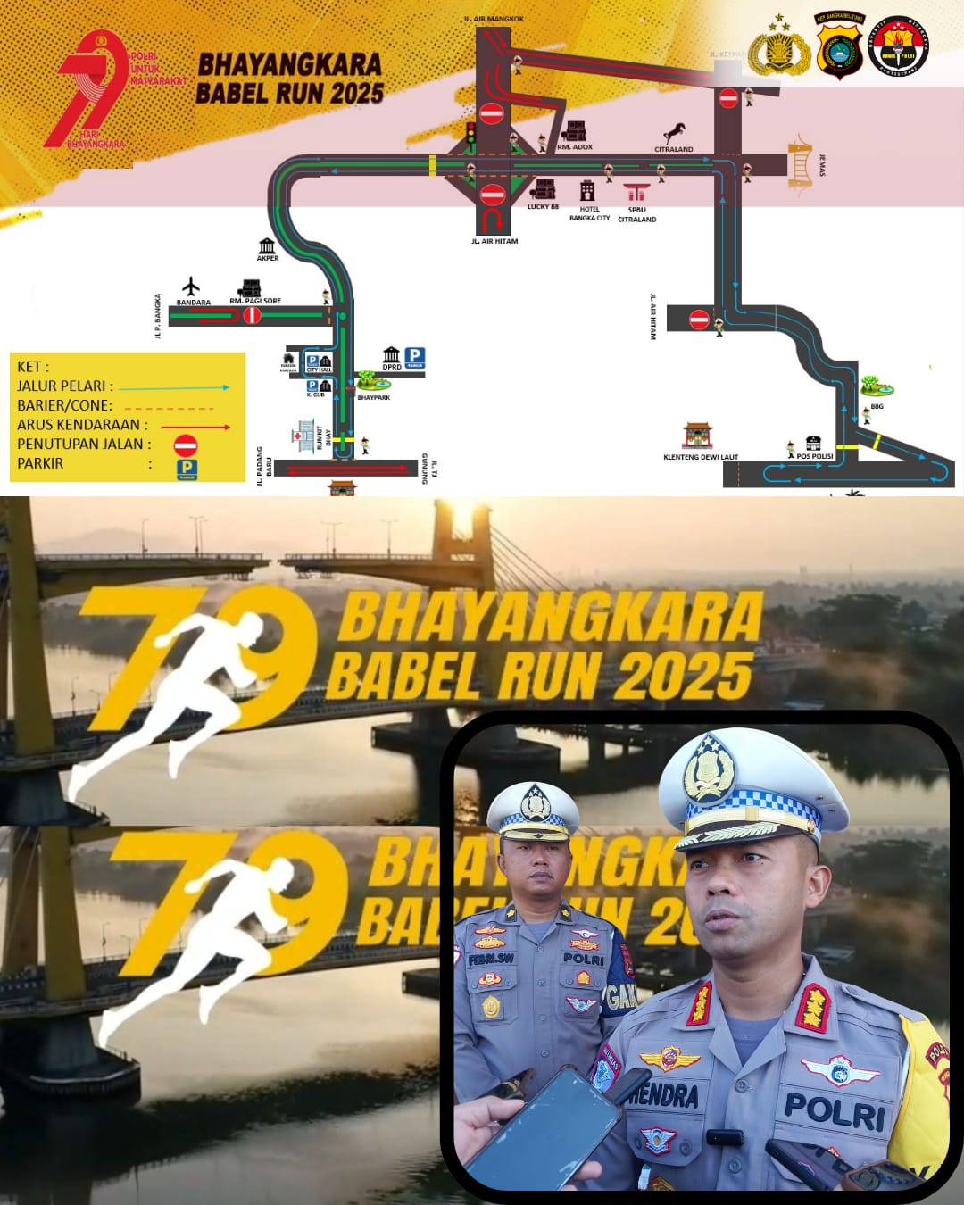 Ditlantas Polda Babel Siapkan Penutupan dan Rekayasa Lalu Lintas Jelang Bhayangkara Babel Run 2025 2 IMG 20250611 WA0032