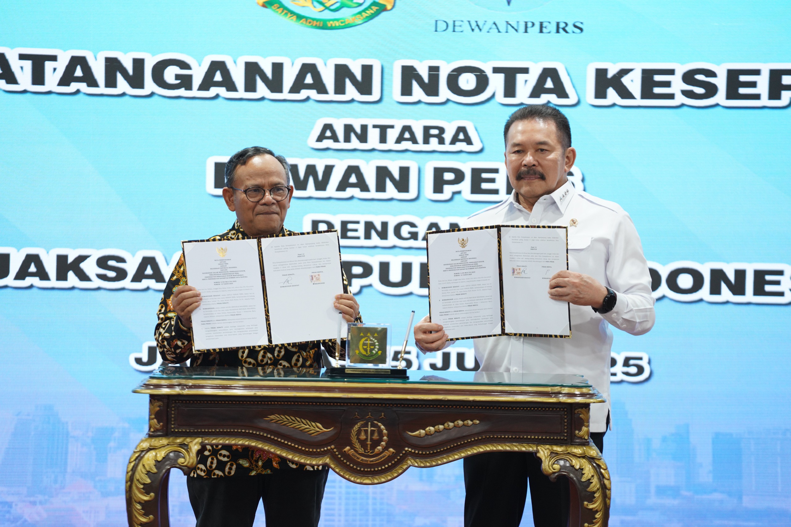 Kejaksaan RI dan Dewan Pers Teken MoU Dukung Penegakan Hukum dan Kemerdekaan Pers 3 IMG 20250715 WA0034