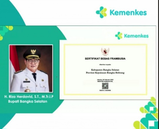 Bangka Selatan Resmi Bebas Frambusia 2 8921c72679e9a8587ea52915c521eba9IMG 20250821 WA0001
