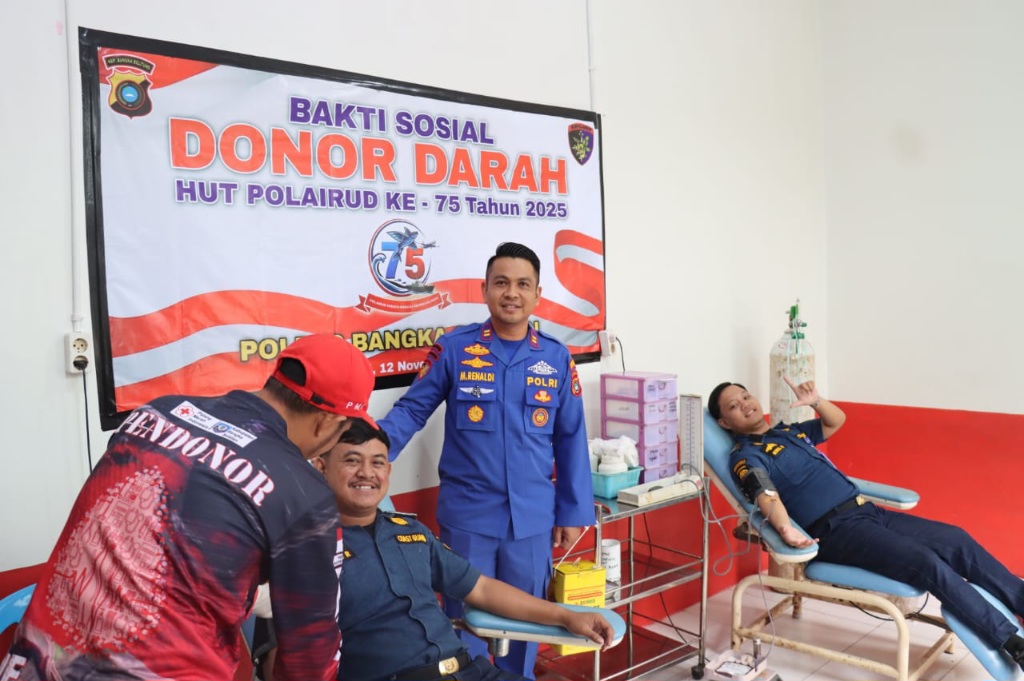 HUT ke-75, Sat Polairud Bangka Selatan Gelar Donor Darah dan Kumpulkan 20 Kantong untuk PMI 3 IMG 20251112 WA0028
